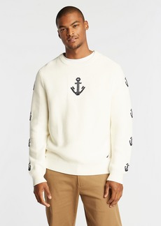 Nautica Mens Big & Tall Anchor Graphic Sweater