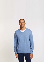 Nautica Mens Big & Tall Jersey V-Neck Sweater