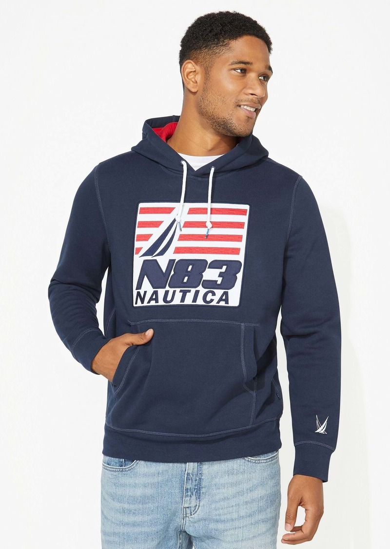 Nautica Mens Big & Tall N83 Graphic Pullover Hoodie