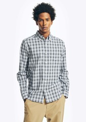 Nautica Mens Big & Tall Plaid Poplin Shirt