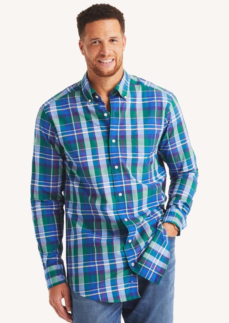 Nautica Mens Big & Tall Plaid Shirt