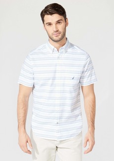 Nautica Mens Big & Tall Striped Short Sleeve Shirt