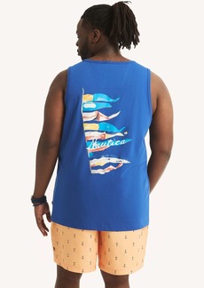 Nautica Mens Big & Tall Sustainably Crafted Flag Tank