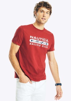 Nautica Mens Big & Tall Sustainably Crafted Sailing Club Graphic T-Shirt