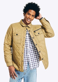 Nautica Mens Big & Tall Sustainably Crafted Tempasphere Quilted Shirt Jacket