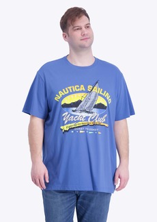 Nautica Mens Big & Tall Sustainably Crafted Yacht Club Graphic T-Shirt