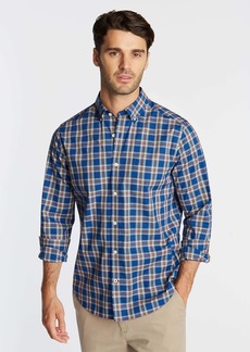 Nautica Mens Big & Tall Wrinkle Resistant Shirt In Yarn Dyed Plaid
