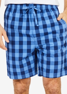 Nautica Men's Buffalo Plaid Pajama Shorts - Navy