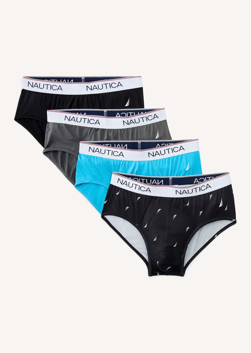 Nautica Mens Classic Brief, 4-Pack