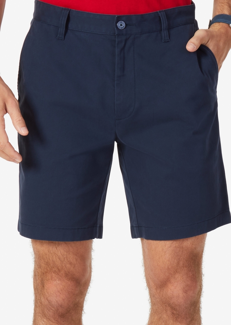 "Nautica Classic-Fit 8.5"" Stretch Chino Flat-Front Deck Short - True Navy"