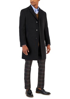Nautica Men's Classic-Fit Camber Wool Overcoat - Black