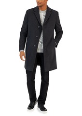 Nautica Men's Classic-Fit Camber Wool Overcoat - Light Grey