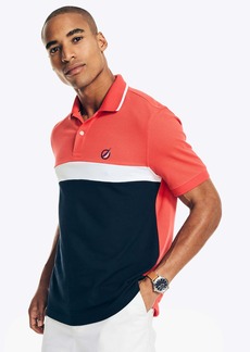 Nautica Mens Classic Fit Chest-Stripe Polo