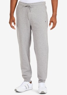 Nautica Men's Classic-Fit Super Soft Knit Fleece Jogger Pants - Stone Grey