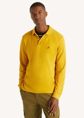 Nautica Mens Classic Fit Long-Sleeve Deck Polo