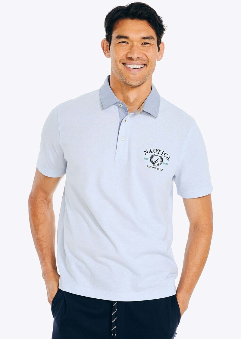 Nautica Mens Classic Fit Oxford Polo