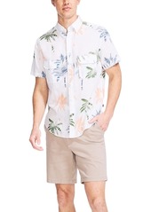 Nautica Men's Classic-Fit Palm-Print Textured Shirt