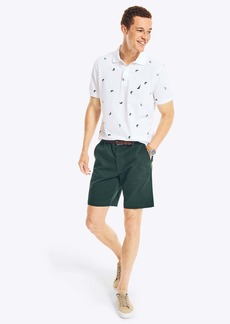 Nautica Mens Classic Fit Printed Deck Polo