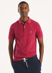 Nautica Mens Classic Fit Printed Deck Polo