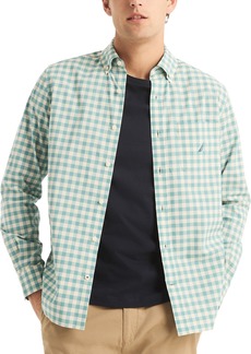 Nautica Men's Classic-Fit Stretch Button-Down Check Shirt - Bluebreton