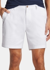 "Nautica Men's Classic-Fit Stretch Flat-Front 6"" Chino Deck Shorts - Nautica Stone"