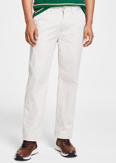 Nautica Men's Classic-Fit Stretch Solid Flat-Front Chino Deck Pants - Nautica Stone