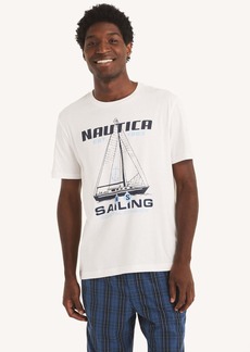 Nautica Mens Coastal Sailing Sleep T-Shirt