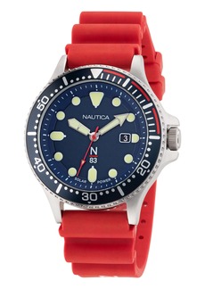 Nautica Mens Cocoa Beach Solar-Powered Recycled 3-Hand Watch