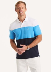 Nautica Mens Colorblock Classic Fit Interlock Polo