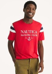 Nautica Mens Colorblock Crewneck T-Shirt