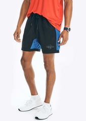 Nautica Mens Competition Sustainably Crafted 6 Colorblock Compression Short