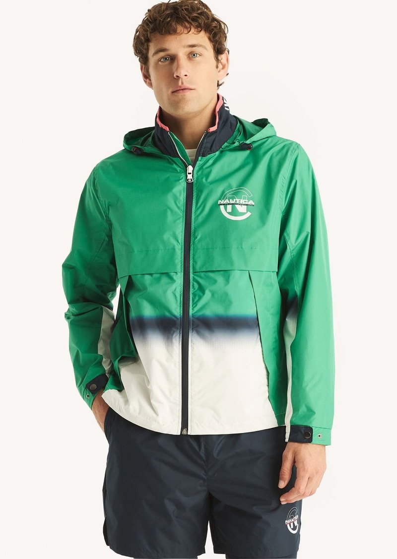 Nautica Mens Competition Sustainably Crafted Colorblock Jacket