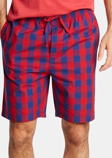Nautica Men's Cotton Plaid Pajama Shorts - Nautica Red
