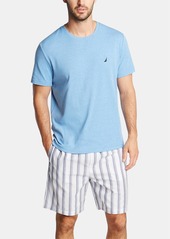 Nautica Men's Cotton Striped Pajama Shorts - Bright White