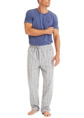 Nautica Men's Crafted Plaid Poplin Sleep Pant - High Rise