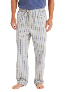 Nautica Men's Crafted Plaid Poplin Sleep Pant - High Rise