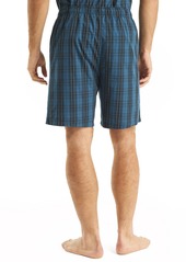 Nautica Men's Crafted Plaid Poplin Sleep Short - Ensign Blue