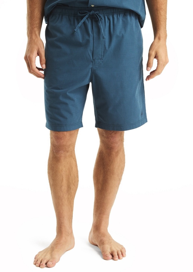 Nautica Men's Crafted Poplin Sleep Short - Ensign Blue