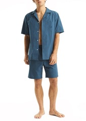 Nautica Men's Crafted Poplin Sleep Short - Ensign Blue