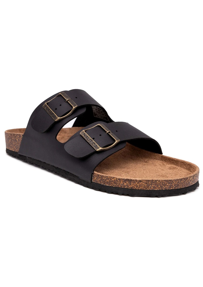 Nautica Mens Double Buckle Sandal