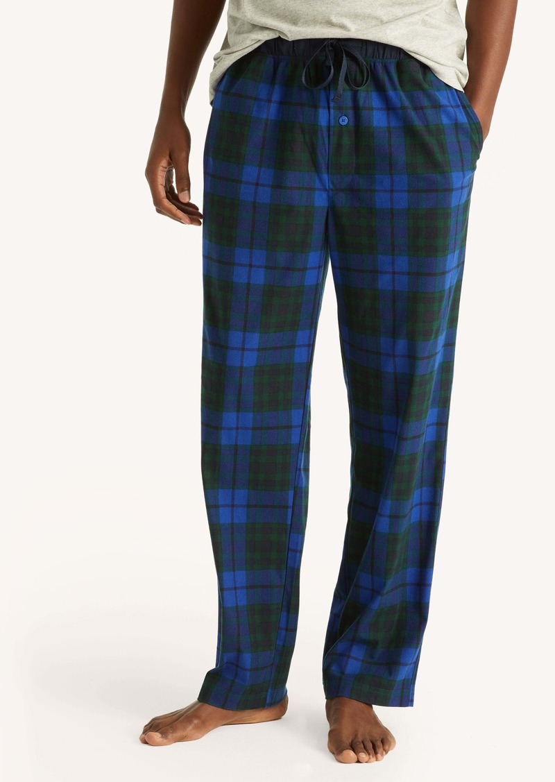 Nautica Mens Fleece Plaid Print Pajama Pant