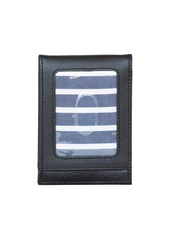 Nautica Men's Front Pocket Leather Wallet - Black