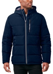 Nautica Men's Hooded Puffer Jacket - Loden