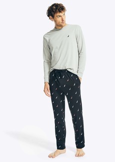 Nautica Mens J-Class Print Pajama Pant Set
