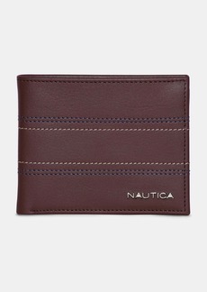 Nautica Mens Leather Bifold Wallet