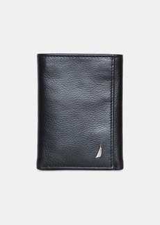 Nautica Mens Leather Trifold Wallet