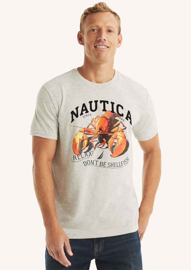 Nautica Mens Lobster Graphic T-Shirt