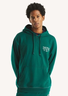 Nautica Mens Logo Graphic Pullover Hoodie