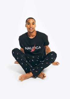 Nautica Mens Logo Graphic Sleep T-Shirt