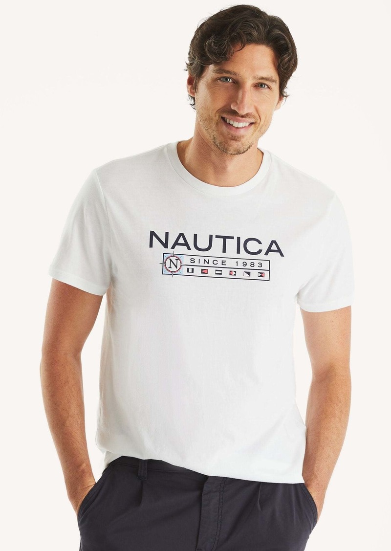 Nautica Mens Logo Graphic T-Shirt